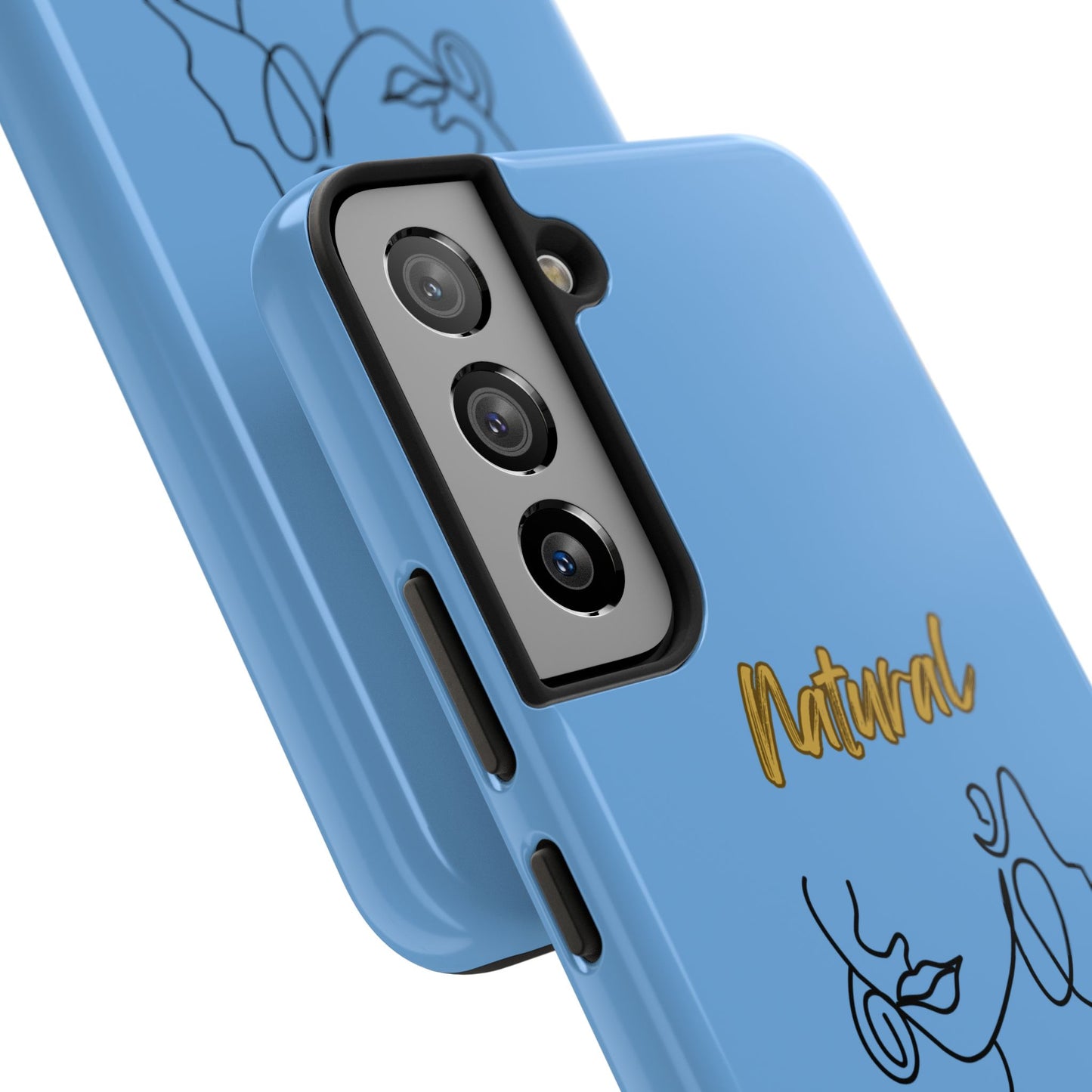 Natural Woman Lips (BL)Tough Phone Cases LIGHT BLUE