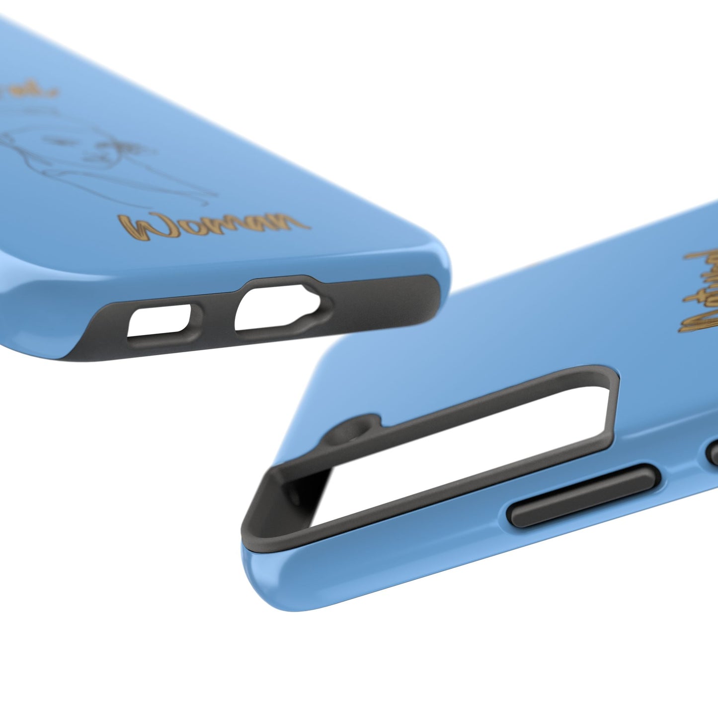 Natural Woman Sassy Bun (BL) Tough Phone Cases LIGHT BLUE