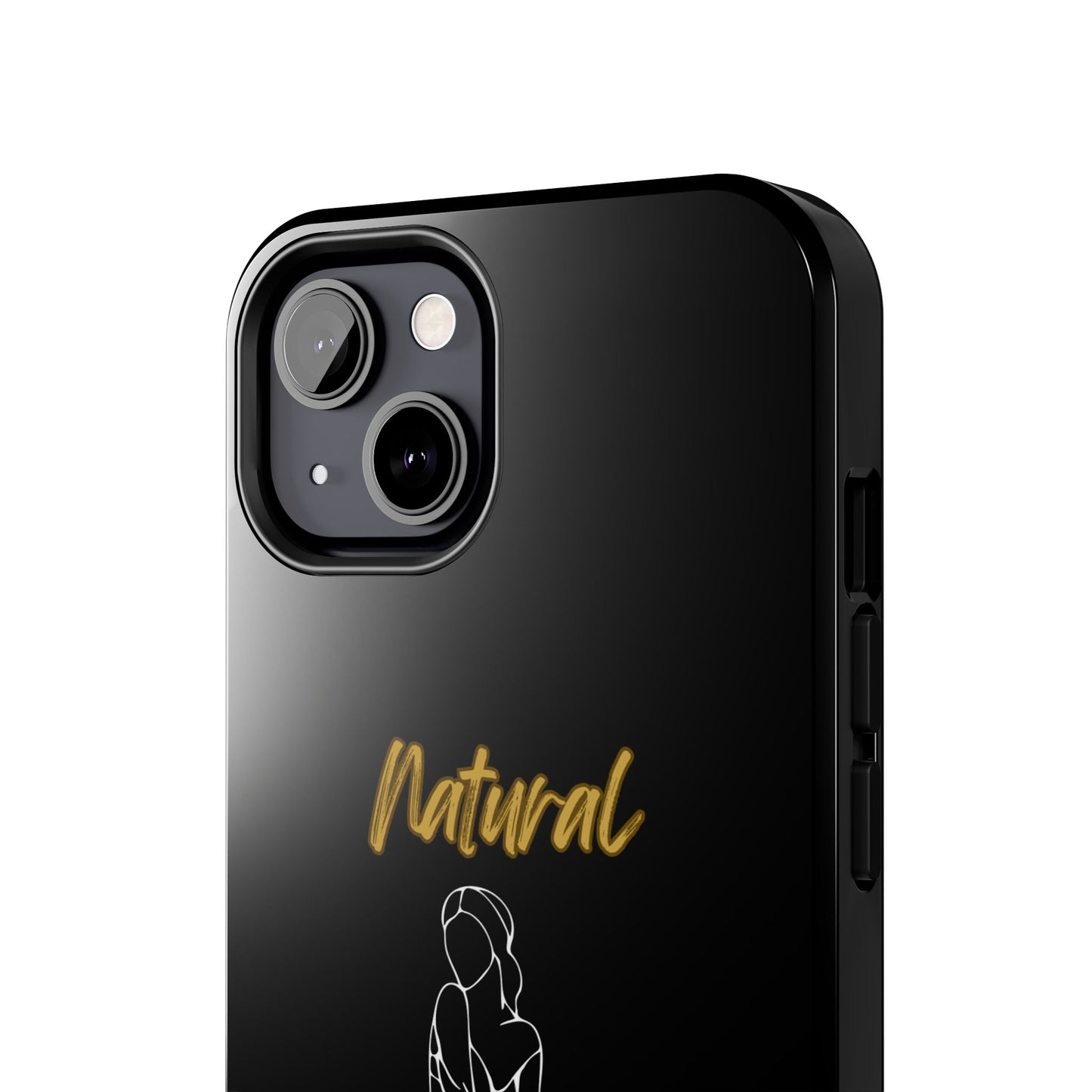 Natural Woman Shoulder Action (WL)Tough Phone Cases BLACK