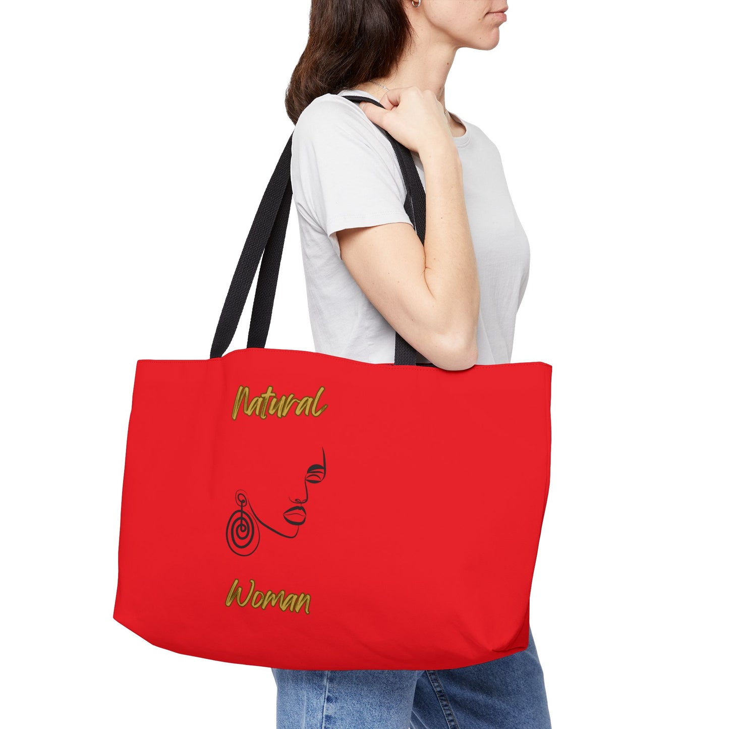 Natural Woman Music In My Soul (BL) Weekender Tote Bag RED