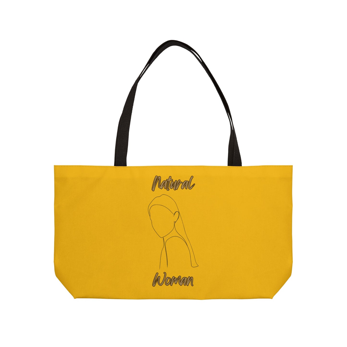 Natural Woman Tilted Look (BL) Weekender Tote Bag YELLOW