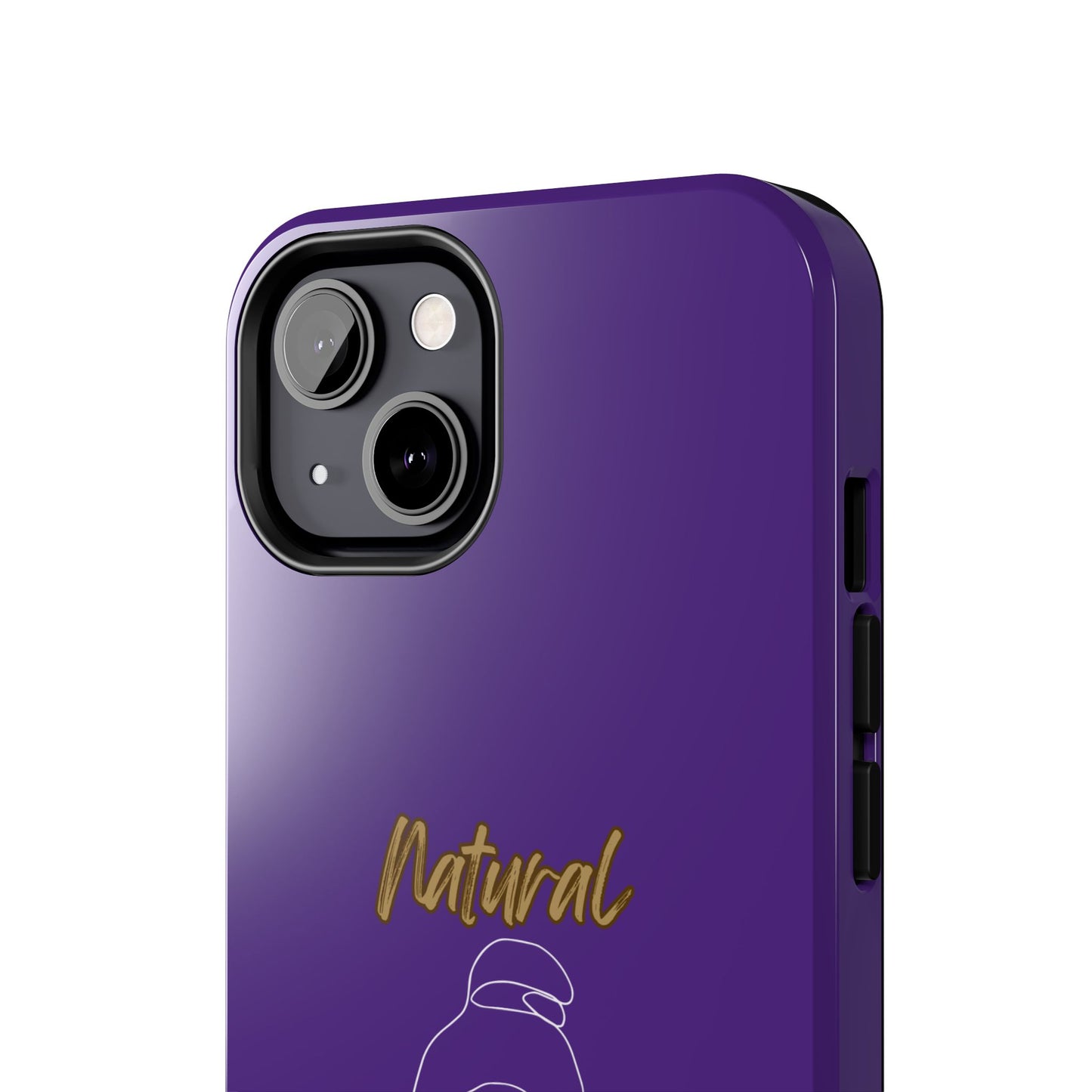 Natural Woman Sassy Bun (WL) Tough Phone Cases PURPLE