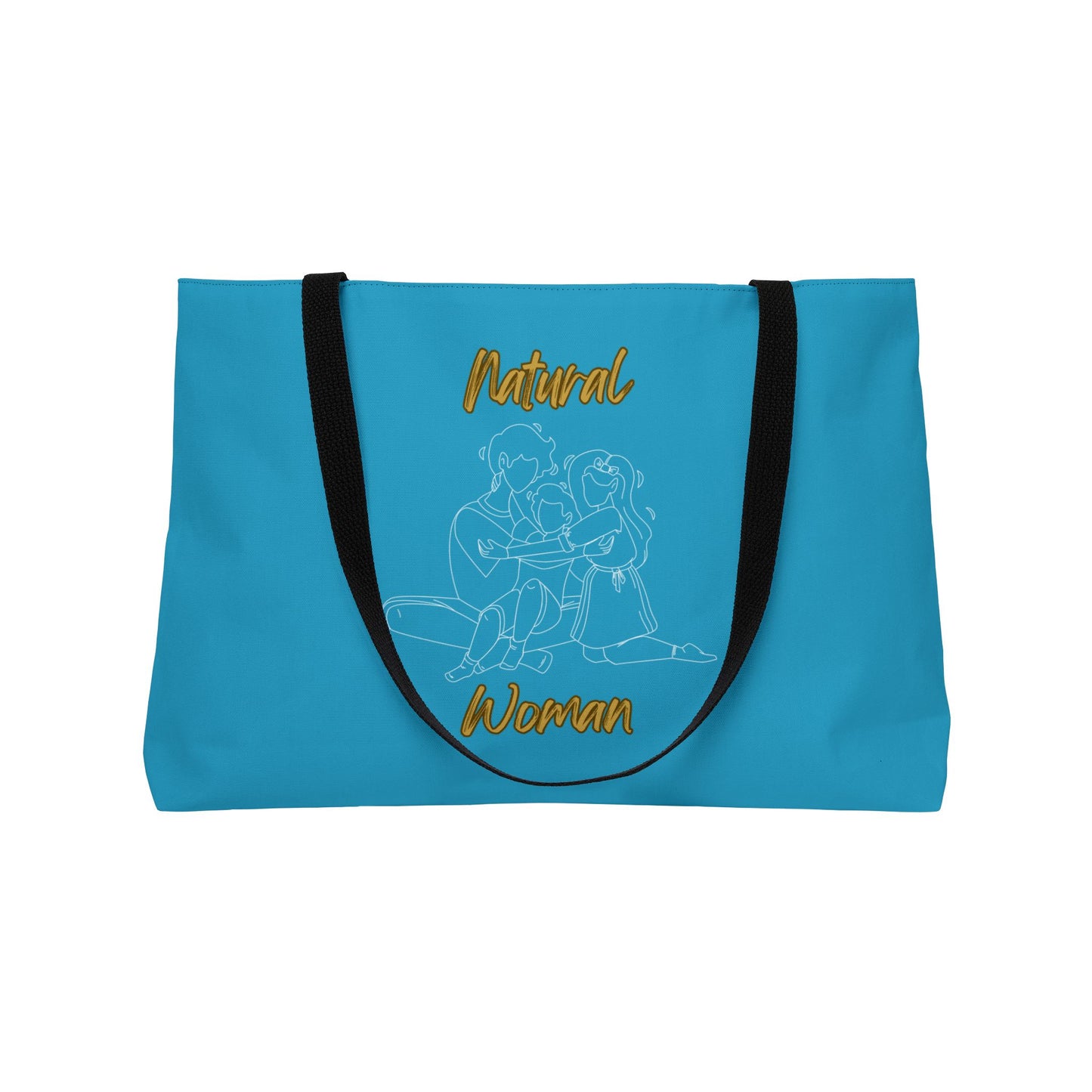 Natural Woman Bear Hugs (WL) Weekender Tote Bag TURQUOISE