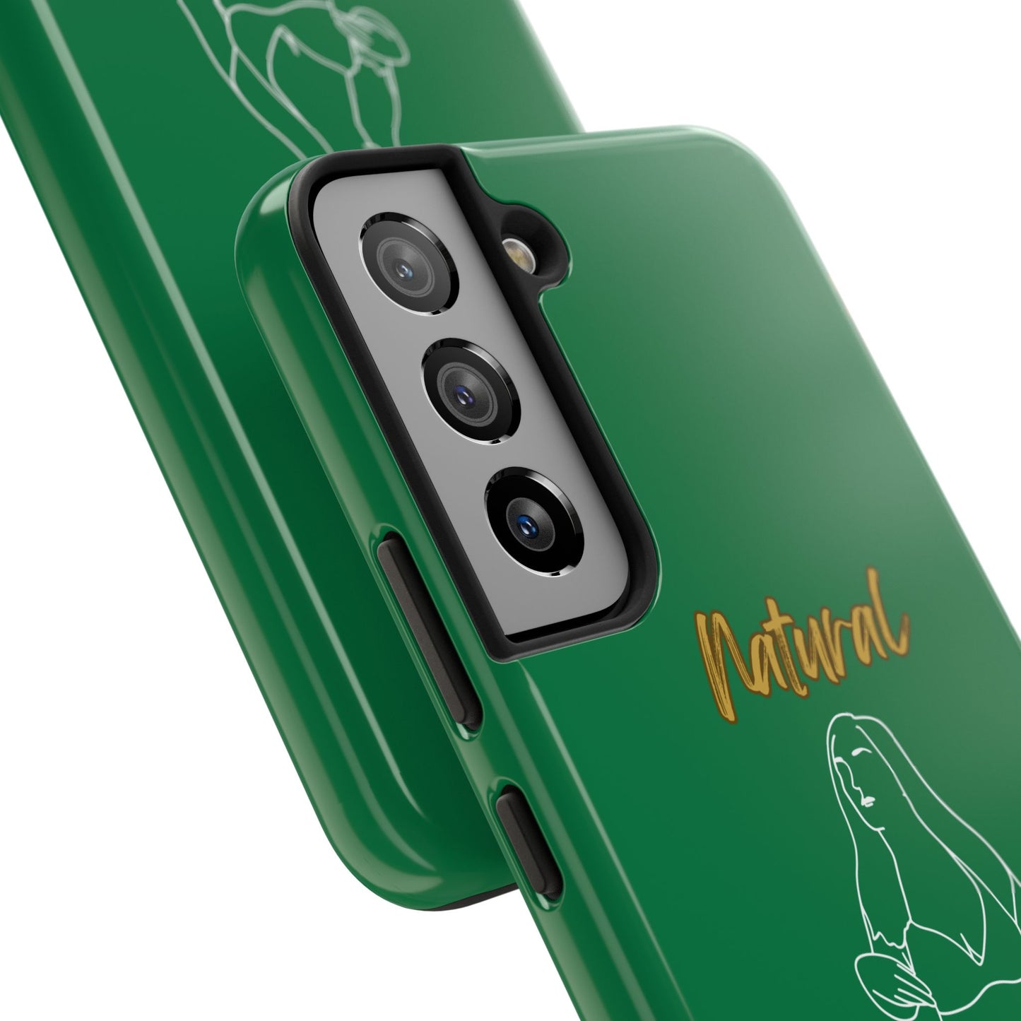 Natural Woman Full Beauty (WL)Tough Phone Cases DARK GREEN