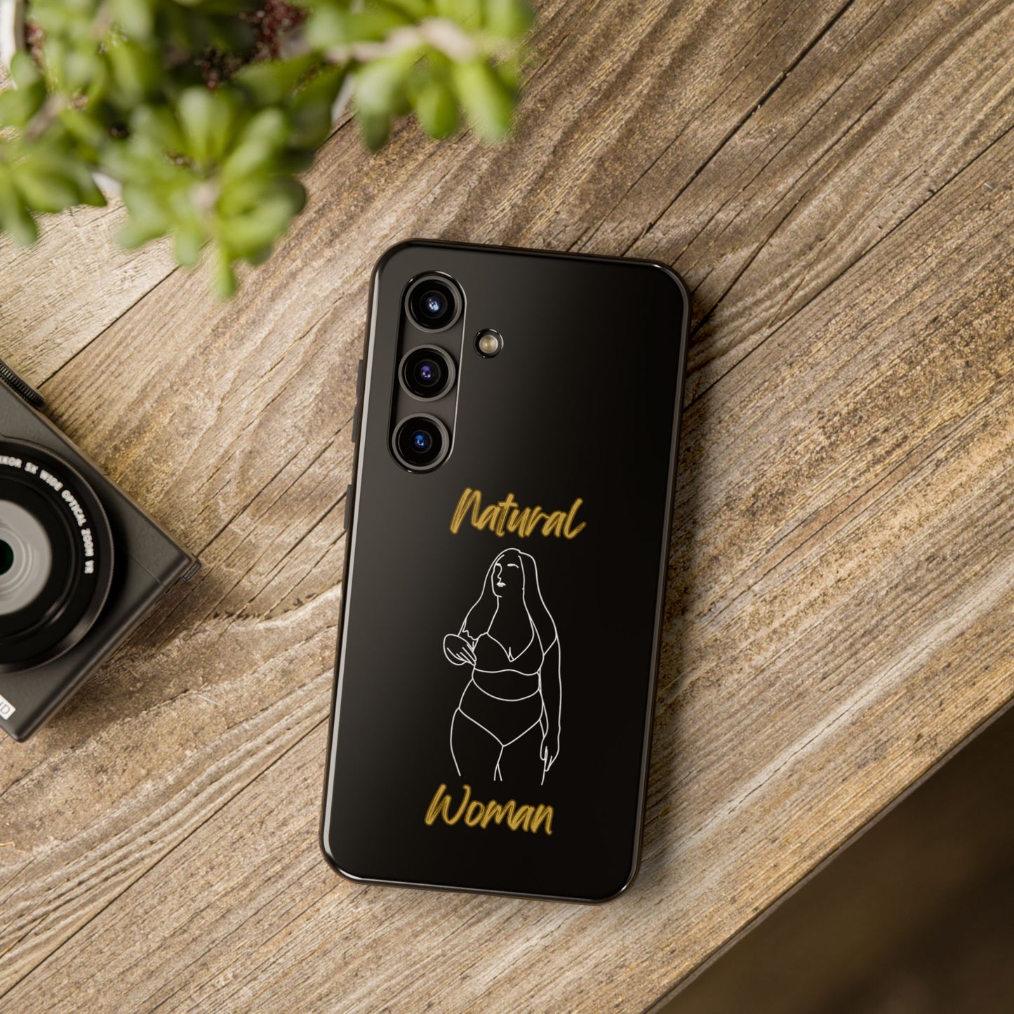 Natural Woman Full Beauty (WL)Tough Phone Cases BLACK