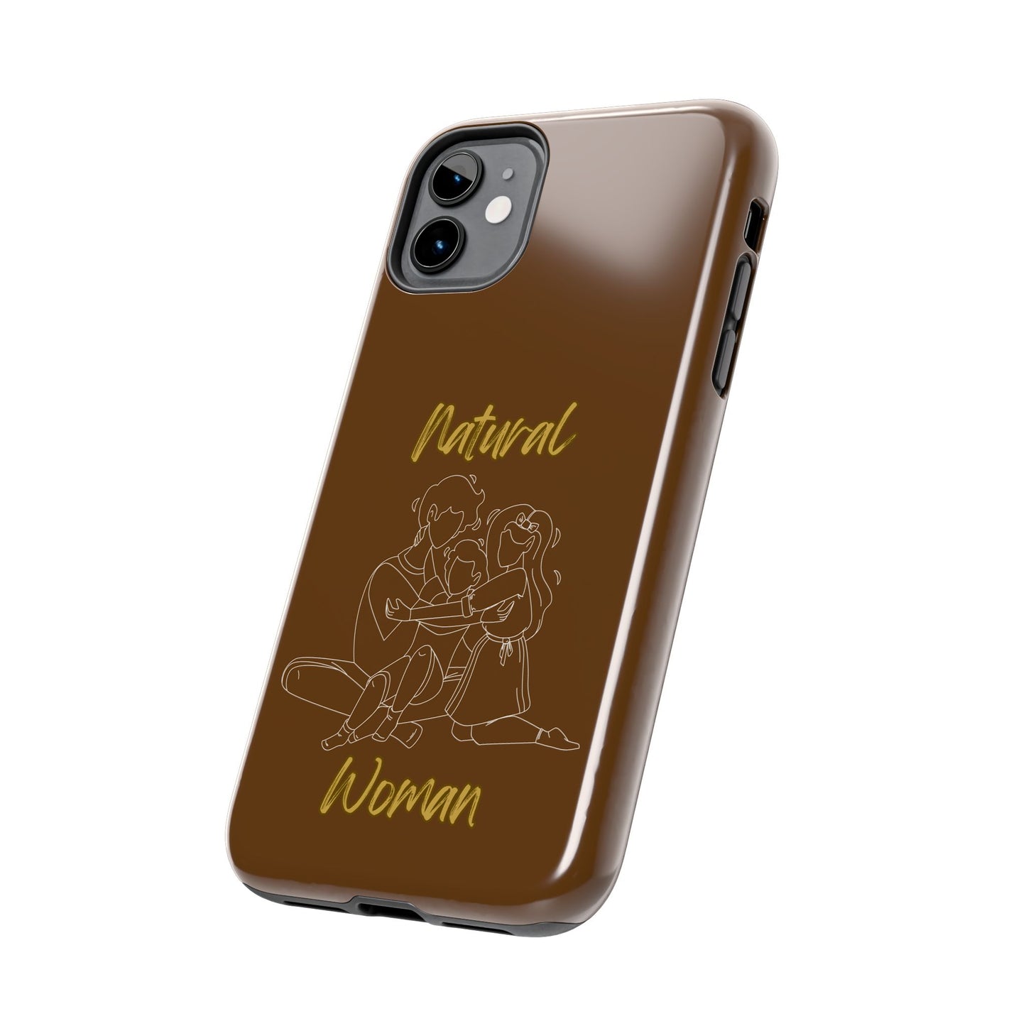 Natural Woman Bear Hugs (WL) Tough Phone Cases BROWN