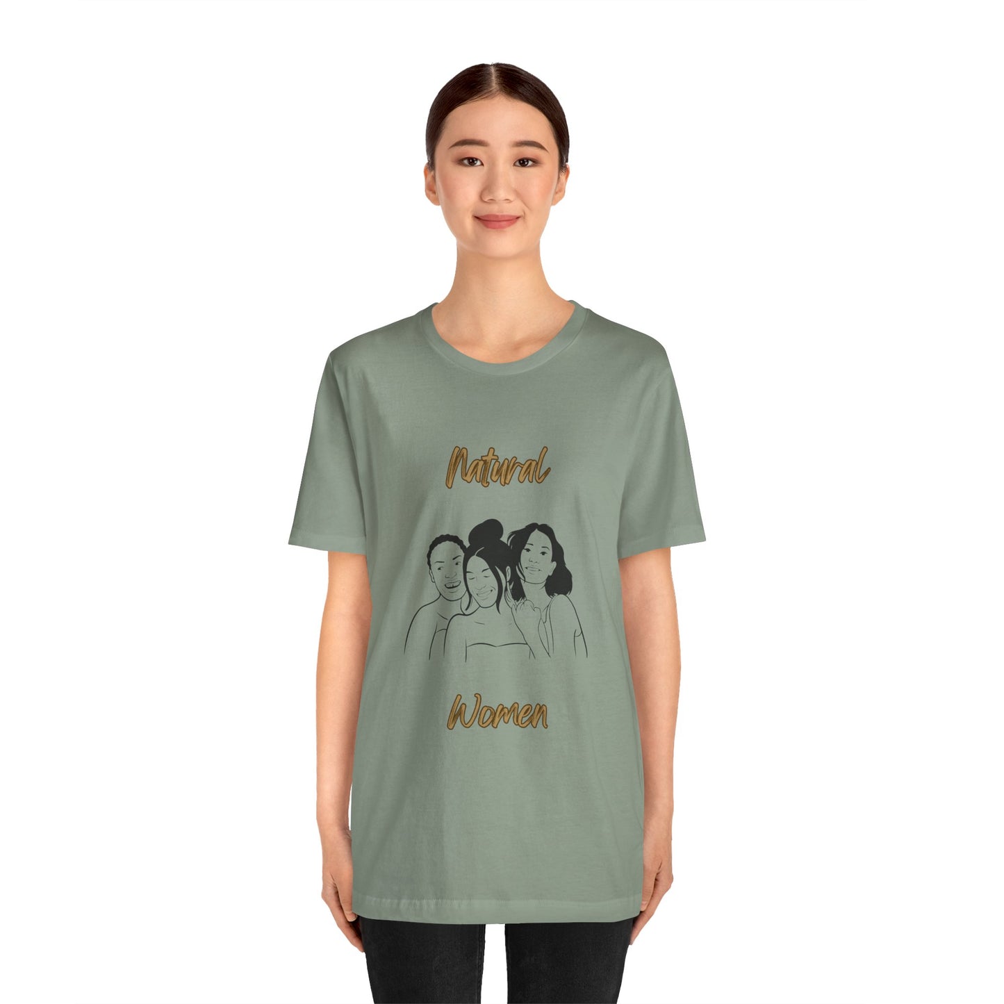 Natural Woman Laughing Friends (BL) Short Sleeve T-Shirt