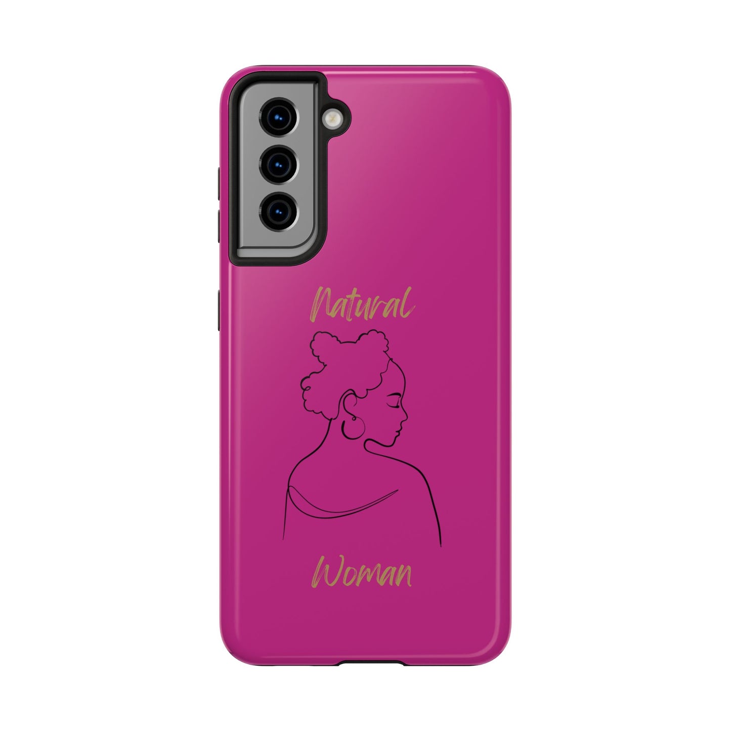 Natural Woman Twists (BL) Tough Phone Cases PINK