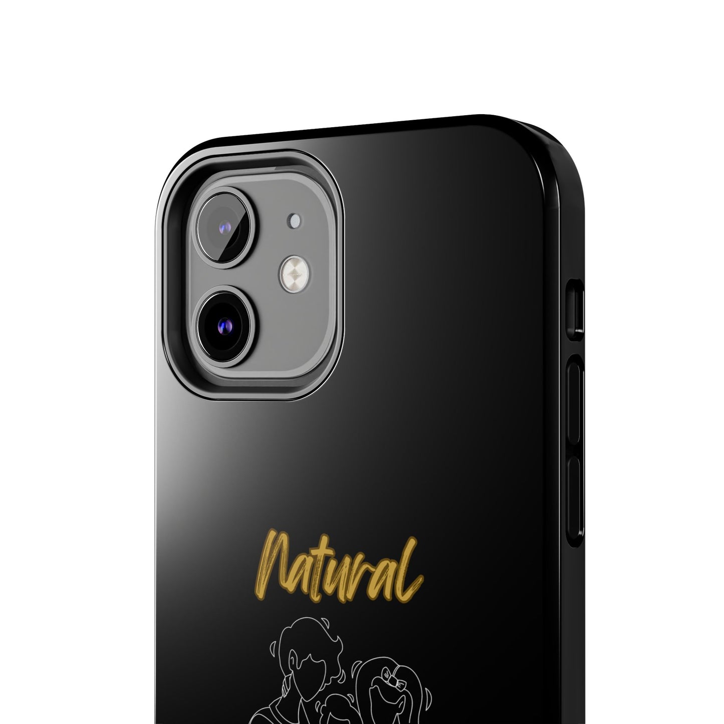 Natural Woman Bear Hugs (WL) Tough Phone Cases BLACK