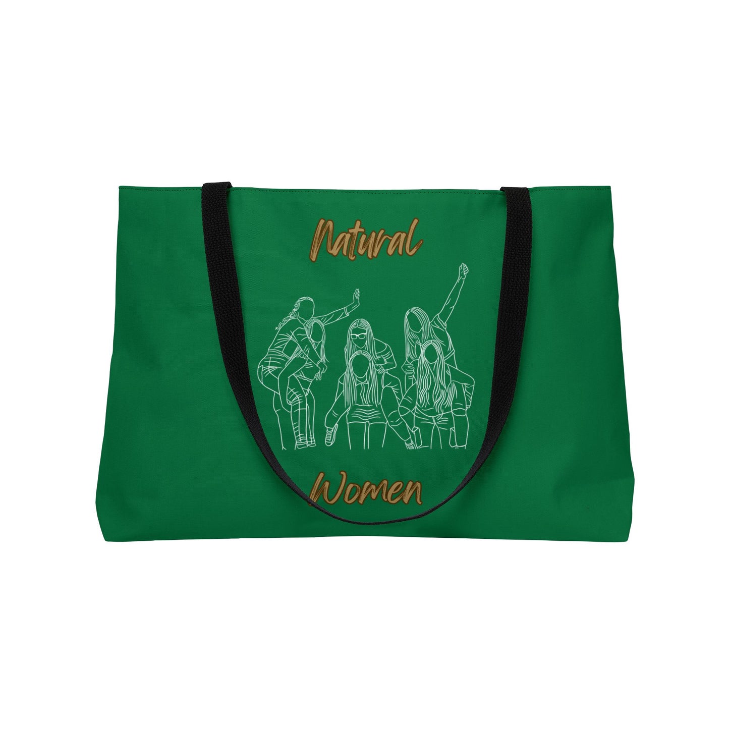 Natural Women Piggy Back (WL) Weekender Tote Bag DARK GREEN