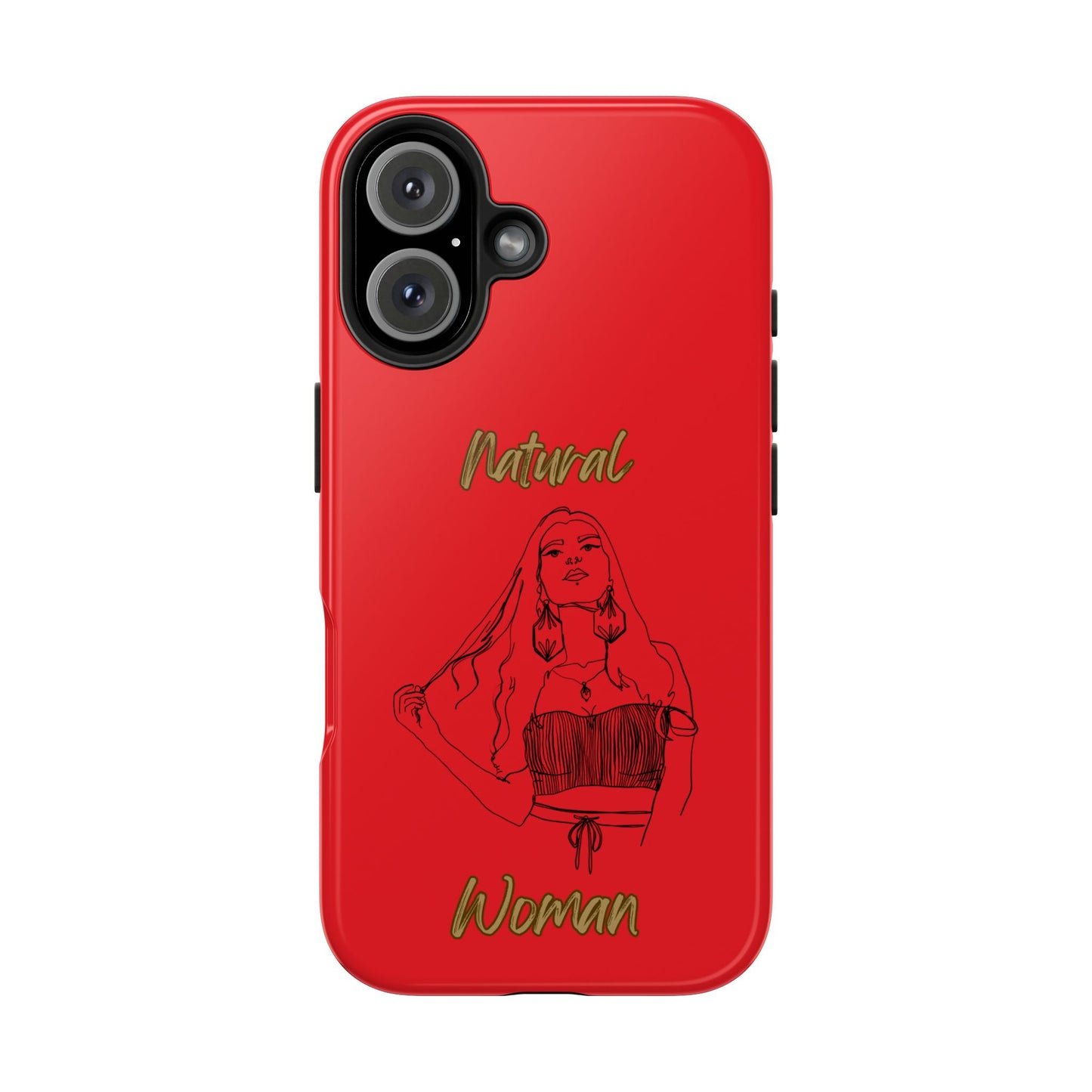 Natural Woman Thinking (BL)Tough Phone Cases RED