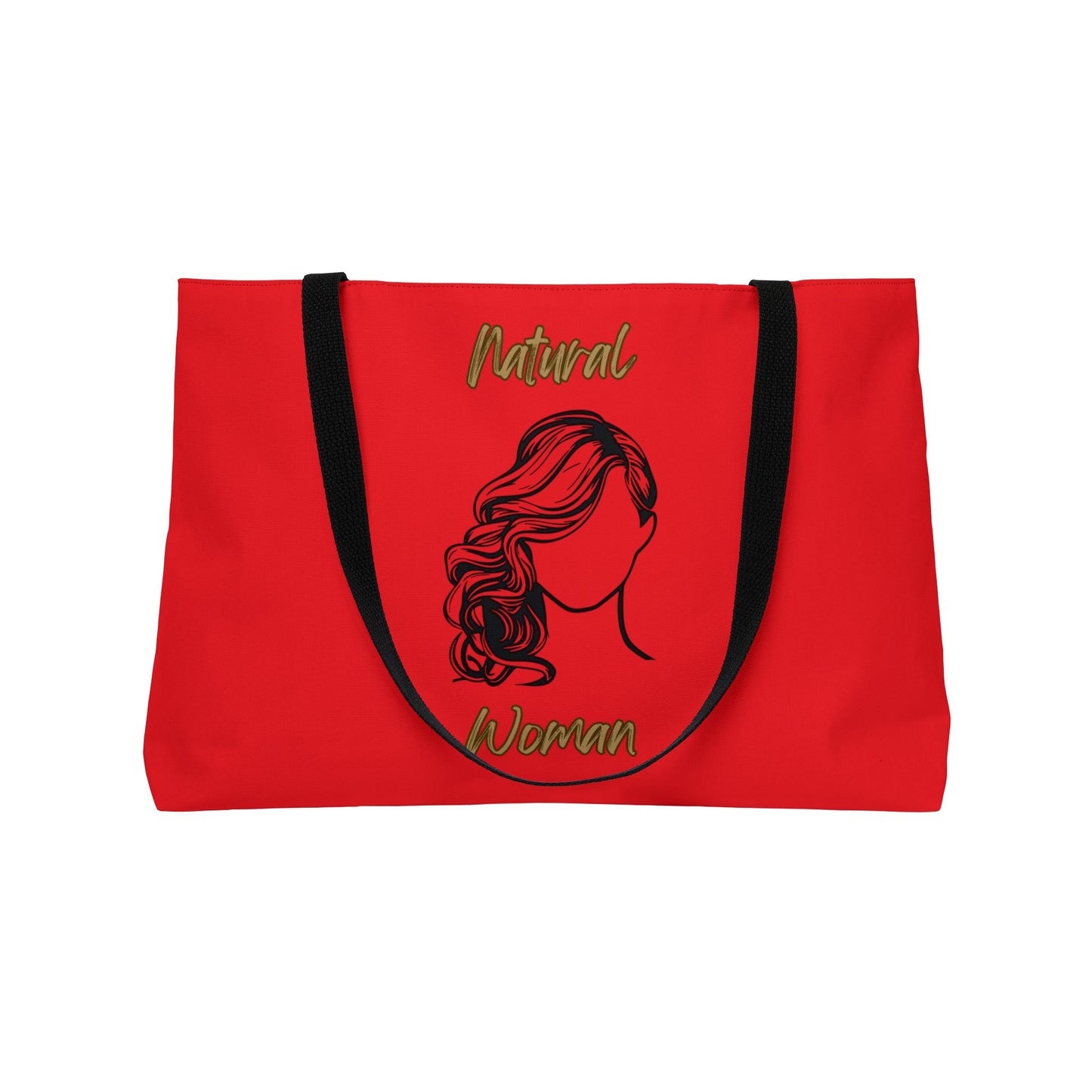 Natural Woman Long Curl (BL) Weekender Tote Bag RED