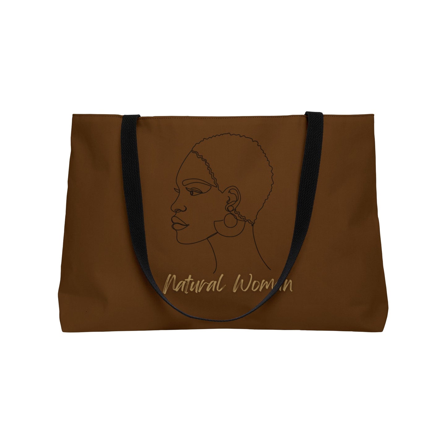 Natural Woman Finger Wave (BL) Weekender Tote Bag BROWN