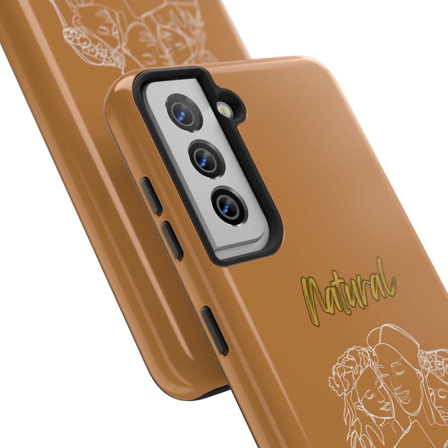 Natural Woman Me & My Girls (WL)Tough Phone Cases LIGHT BROWN
