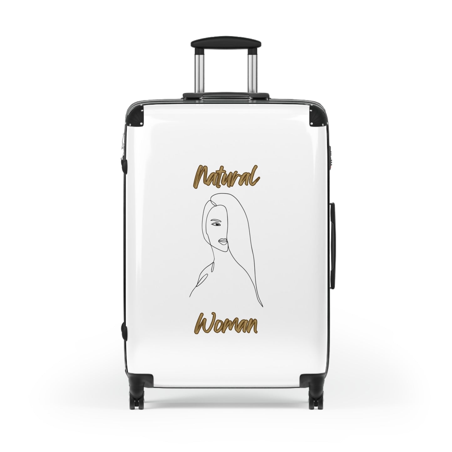 Natural Woman Covered Eye (BL) Suitcase WHITE