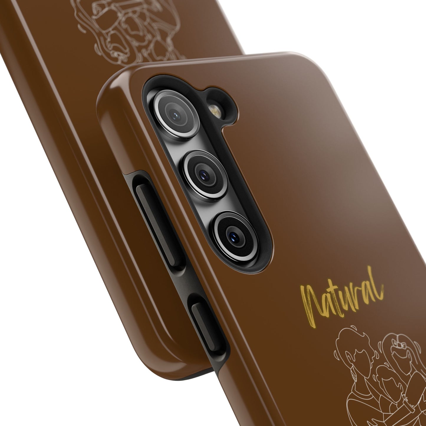 Natural Woman Bear Hugs (WL) Tough Phone Cases BROWN