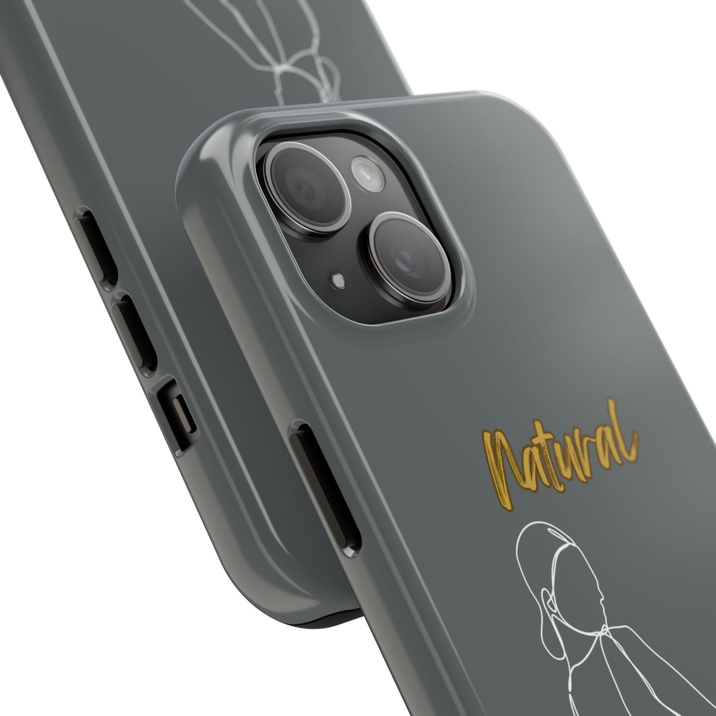Natural Woman Hands Free (WL)Tough Phone Cases DARK GREY