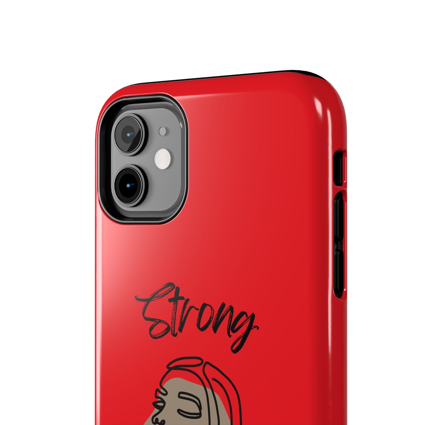 STRONG MOMMA Samsung Galaxy Tough Phone Cases (BL) Red