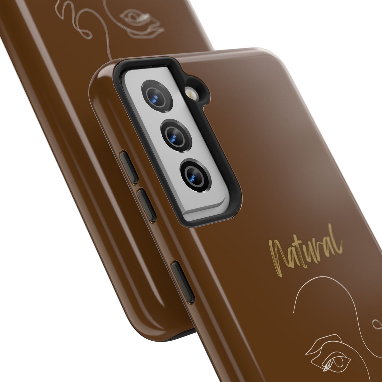 Natural Woman Looking (WL) Tough Phone Cases BROWN