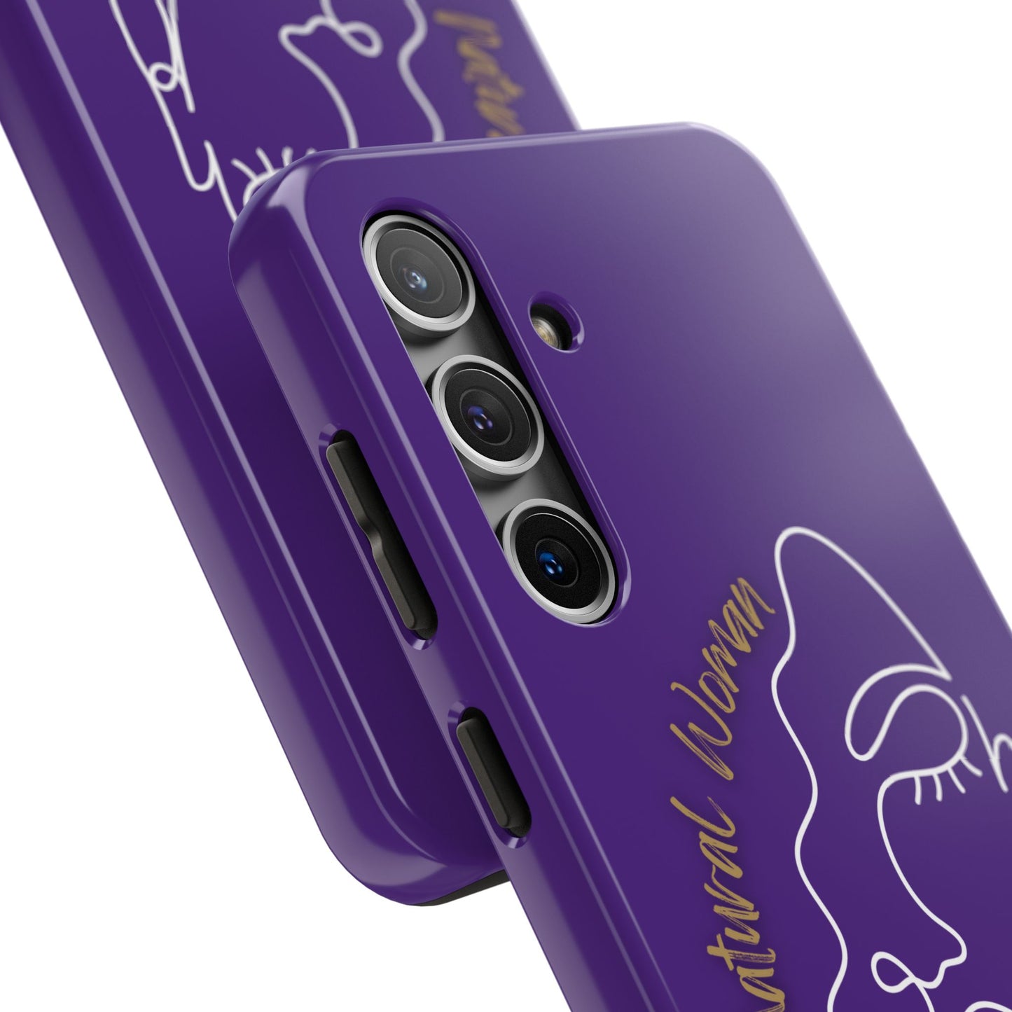 Natural Woman Half Face (WL)Tough Phone Case PURPLE