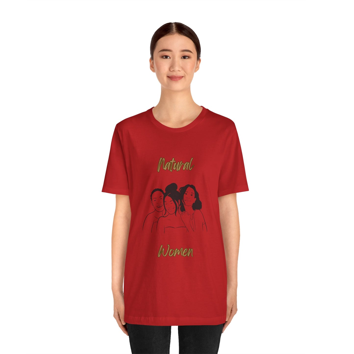 Natural Woman Laughing Friends (BL) Short Sleeve T-Shirt