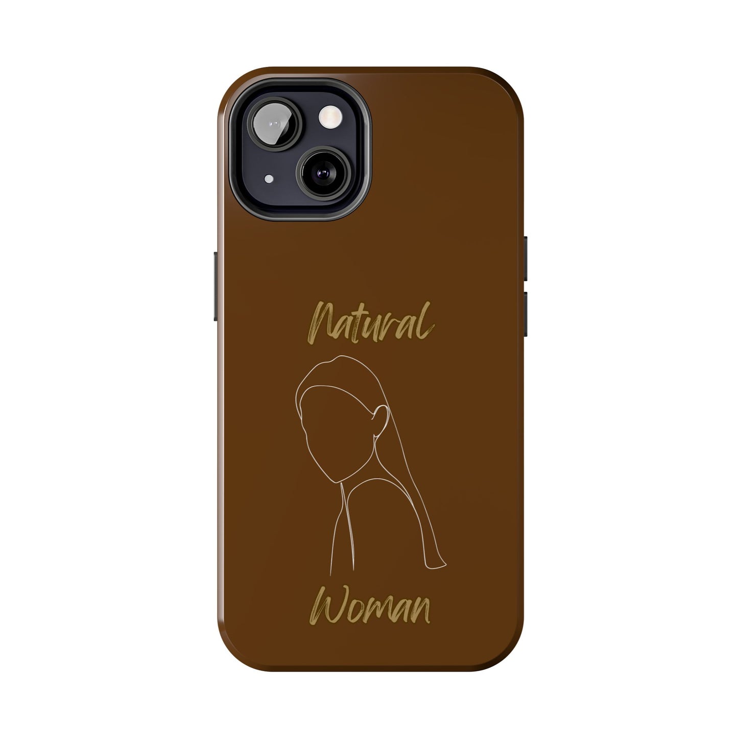 Natural Woman Tilted Look (WL) Tough Phone Cases BROWN