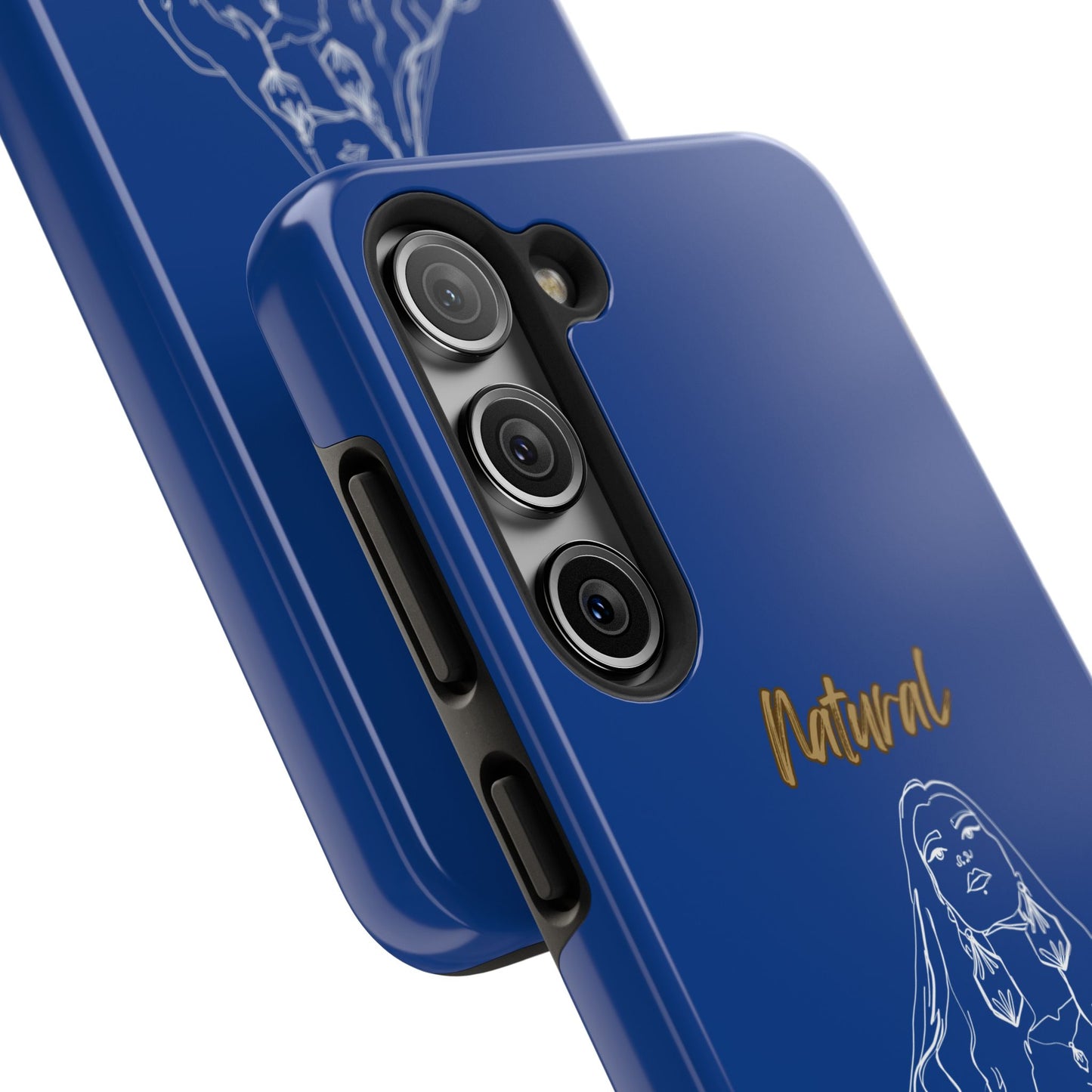 Natural Woman Thinking (WL)Tough Phone Cases DARK BLUE