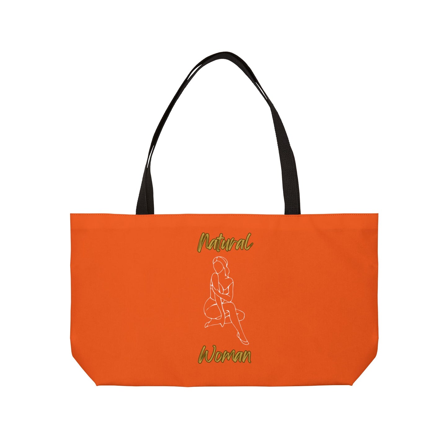 Natural Woman Shoulder Action (WL) Weekender Tote Bag ORANGE