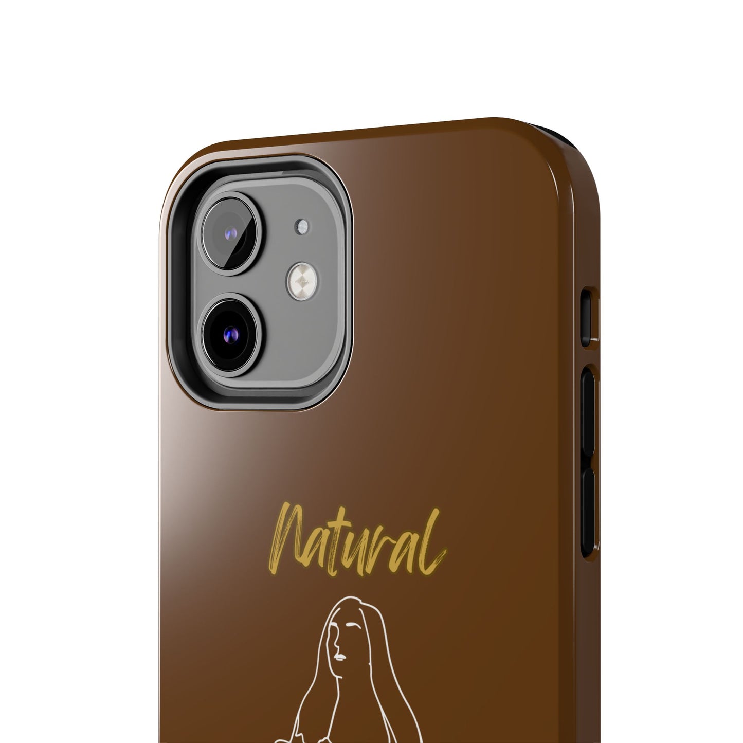 Natural Woman Full Beauty (WL)Tough Phone Cases BROWN