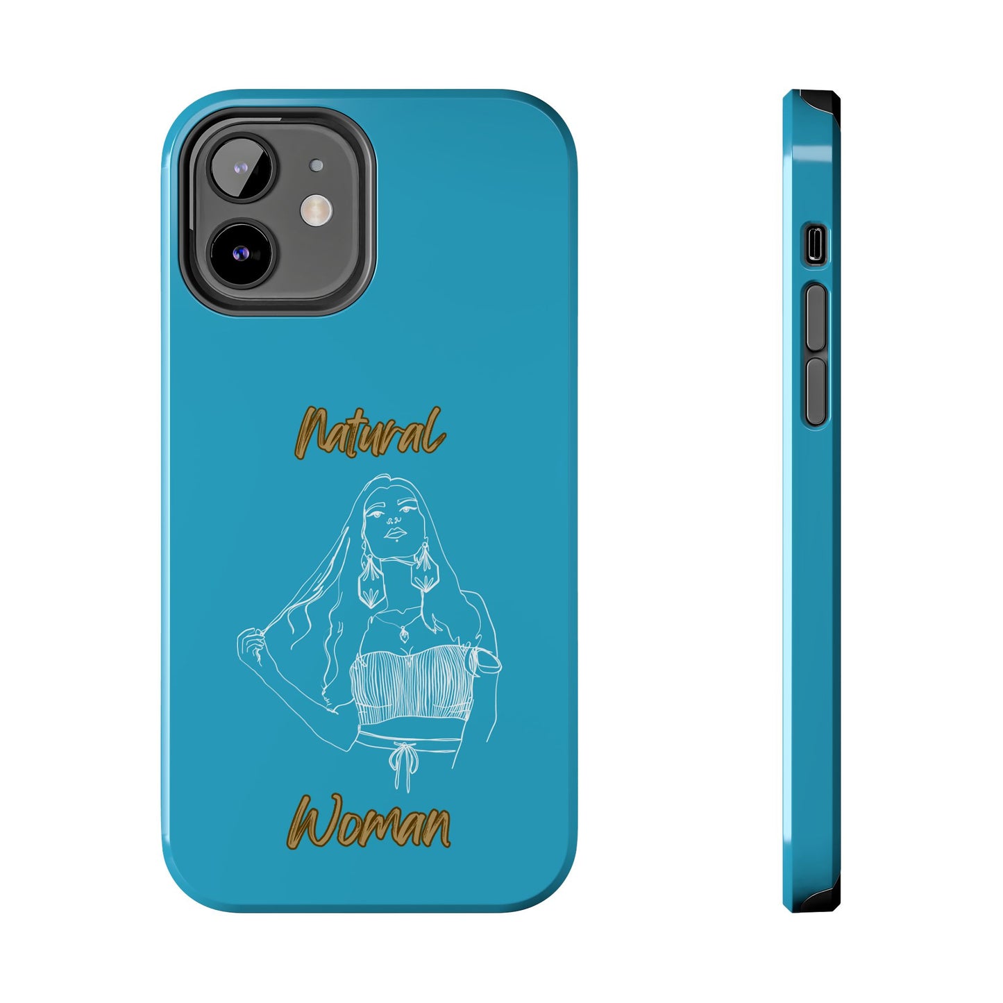 Natural Woman Thinking (WL)Tough Phone Cases TURQUOISE