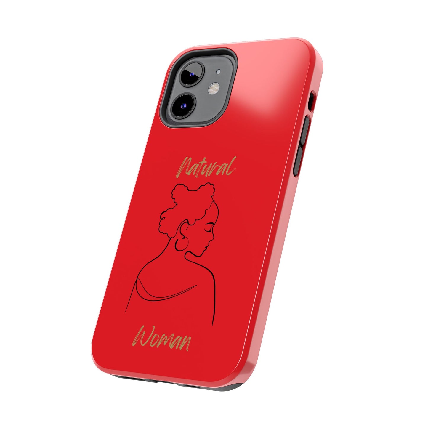 Natural Woman Twists (BL) Tough Phone Case RED