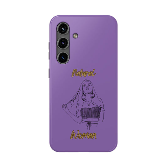 Natural Woman Thinking (BL)Tough Phone Cases LIGHT PURPLE