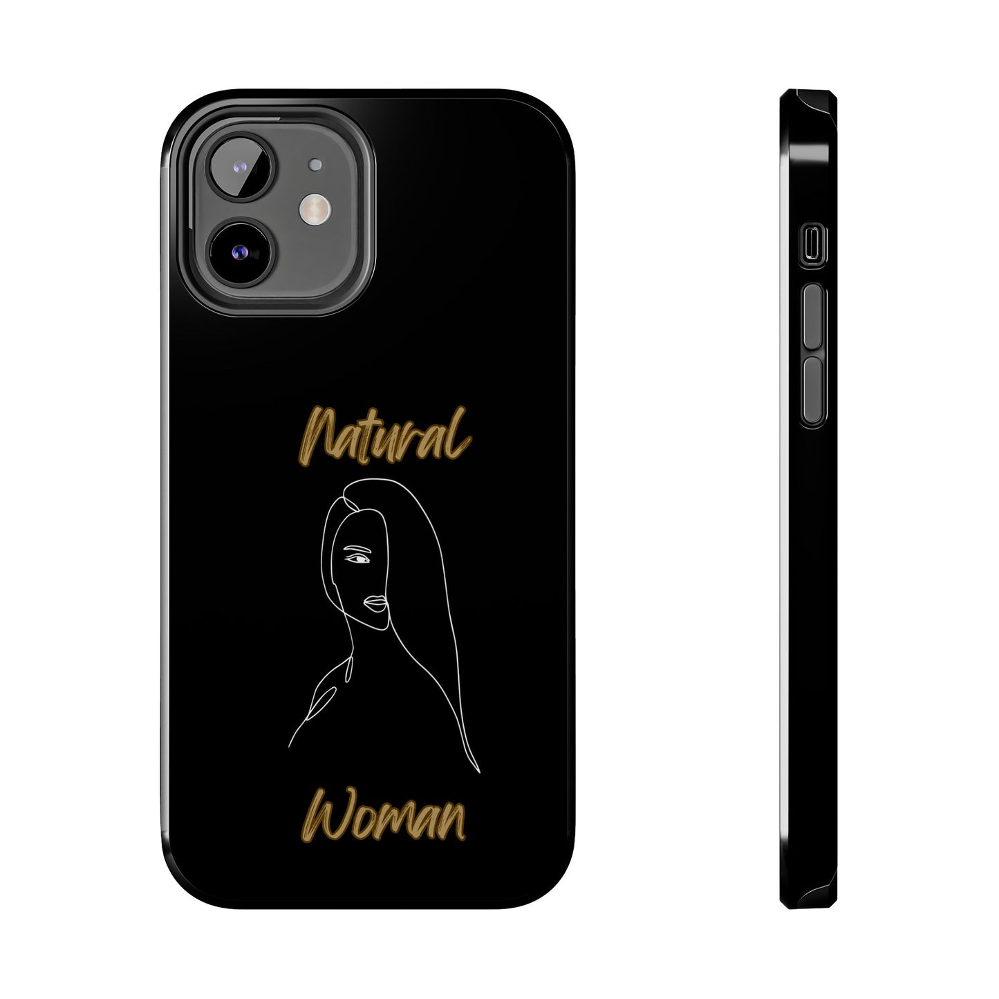 Natural Woman Covered Eye (WL)Tough Phone Cases BLACK
