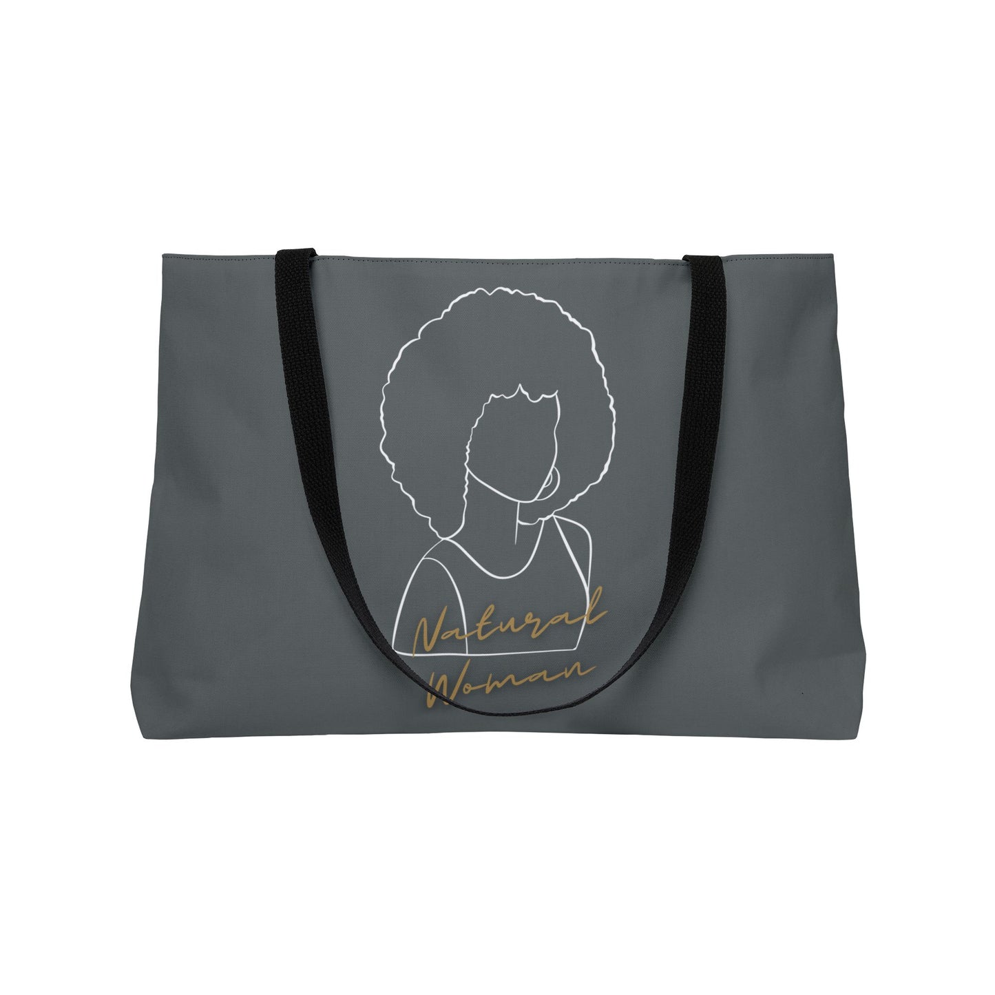 Natural Woman Afro (WL) Weekender Tote Bag DARK GREY