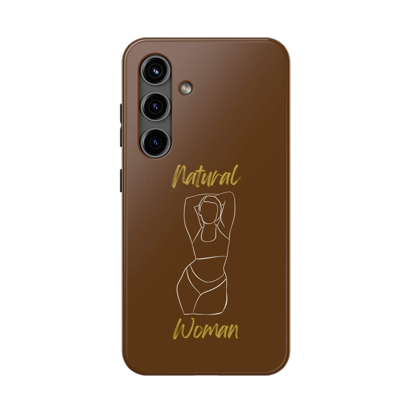 Natural Woman I Love Me (WL)Tough Phone Cases BROWN