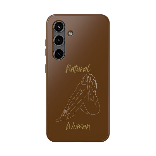 Natural Woman Beauty (WL) Tough Phone Cases BROWN