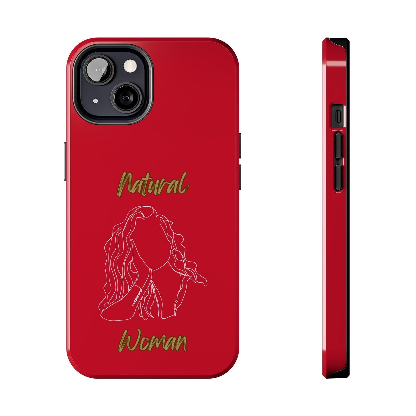 Natural Woman Relaxed (WL) Tough Phone Cases DARK RED
