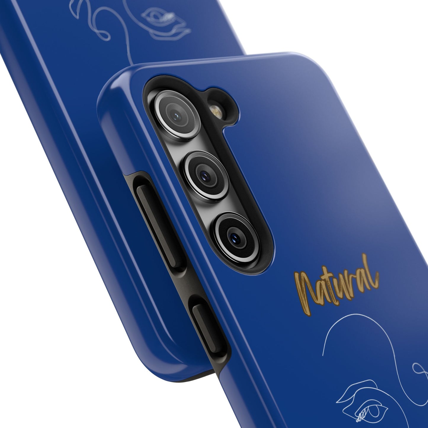 Natural Woman Looking (WL)Tough Phone Cases DARK BLUE