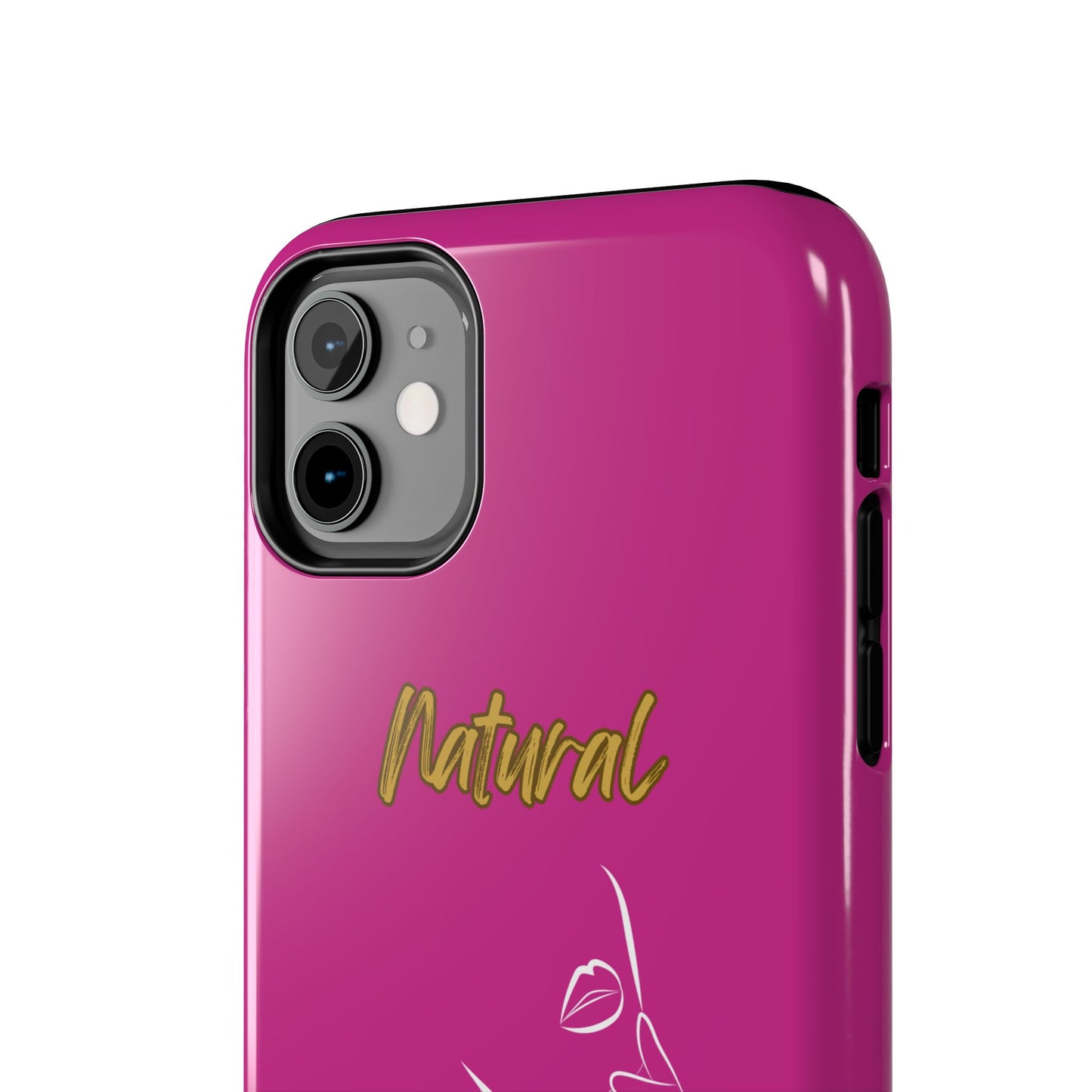 Natural Woman Chin Up (WL)Tough Phone Cases PINK