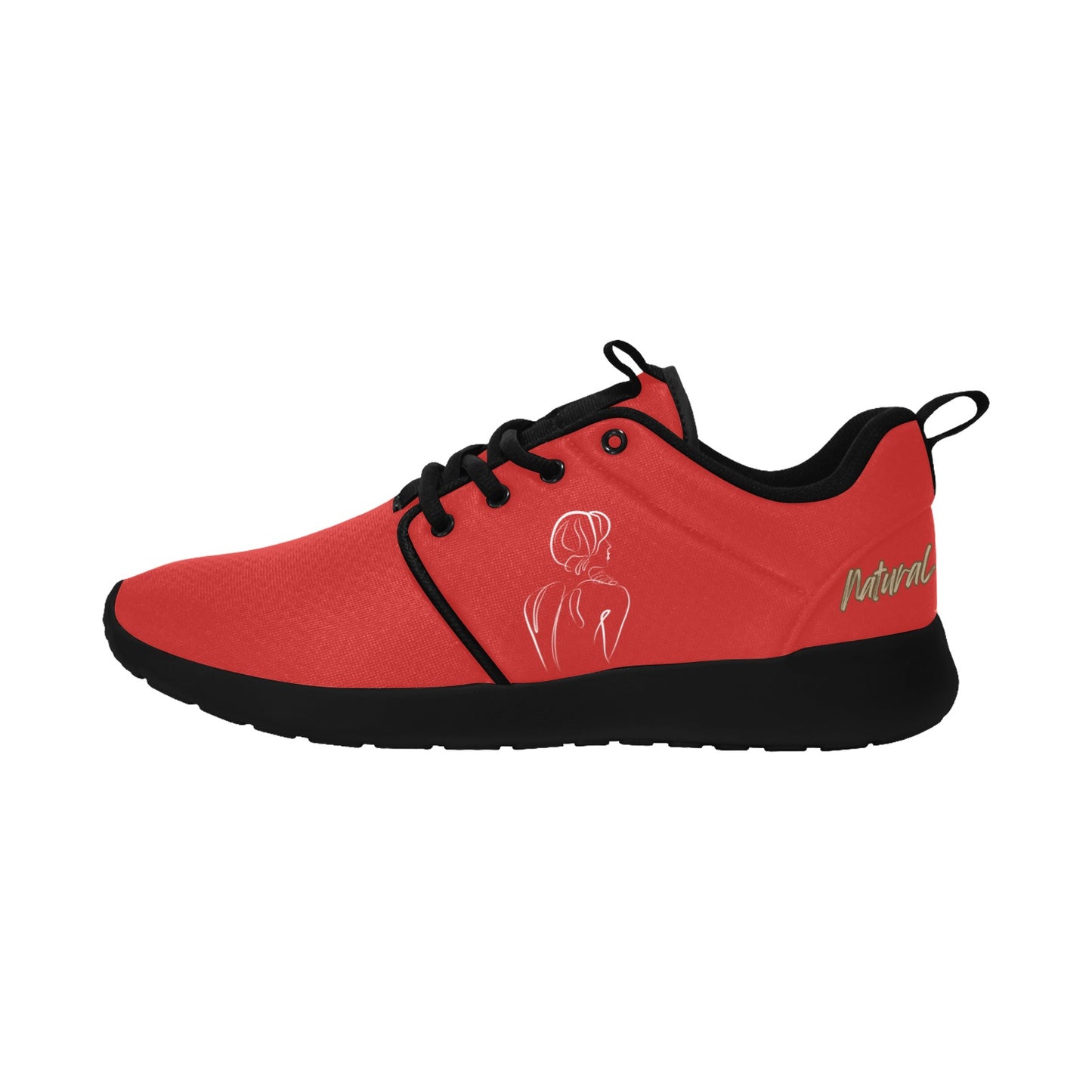 Natural Woman BACK (WL) RED w/ Black Sole Sneakers