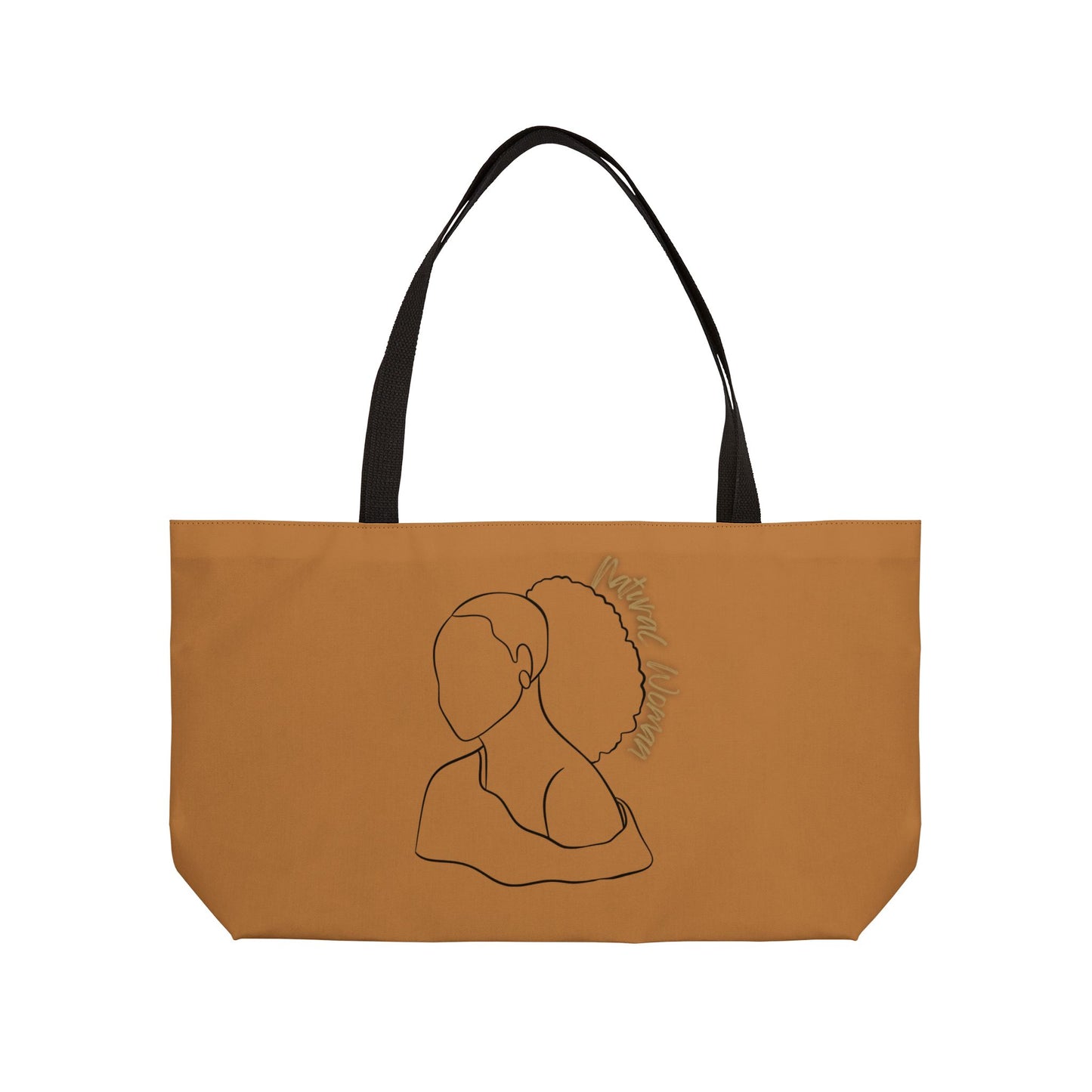 Natural Woman Behind Head (BL) Weekender Tote Bag LIGHT BROWN