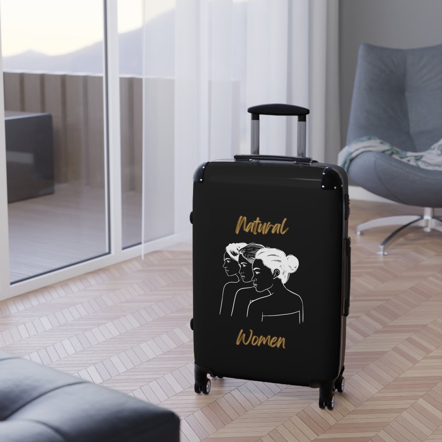 Natural Woman United Friends (WL) Suitcase BLACK