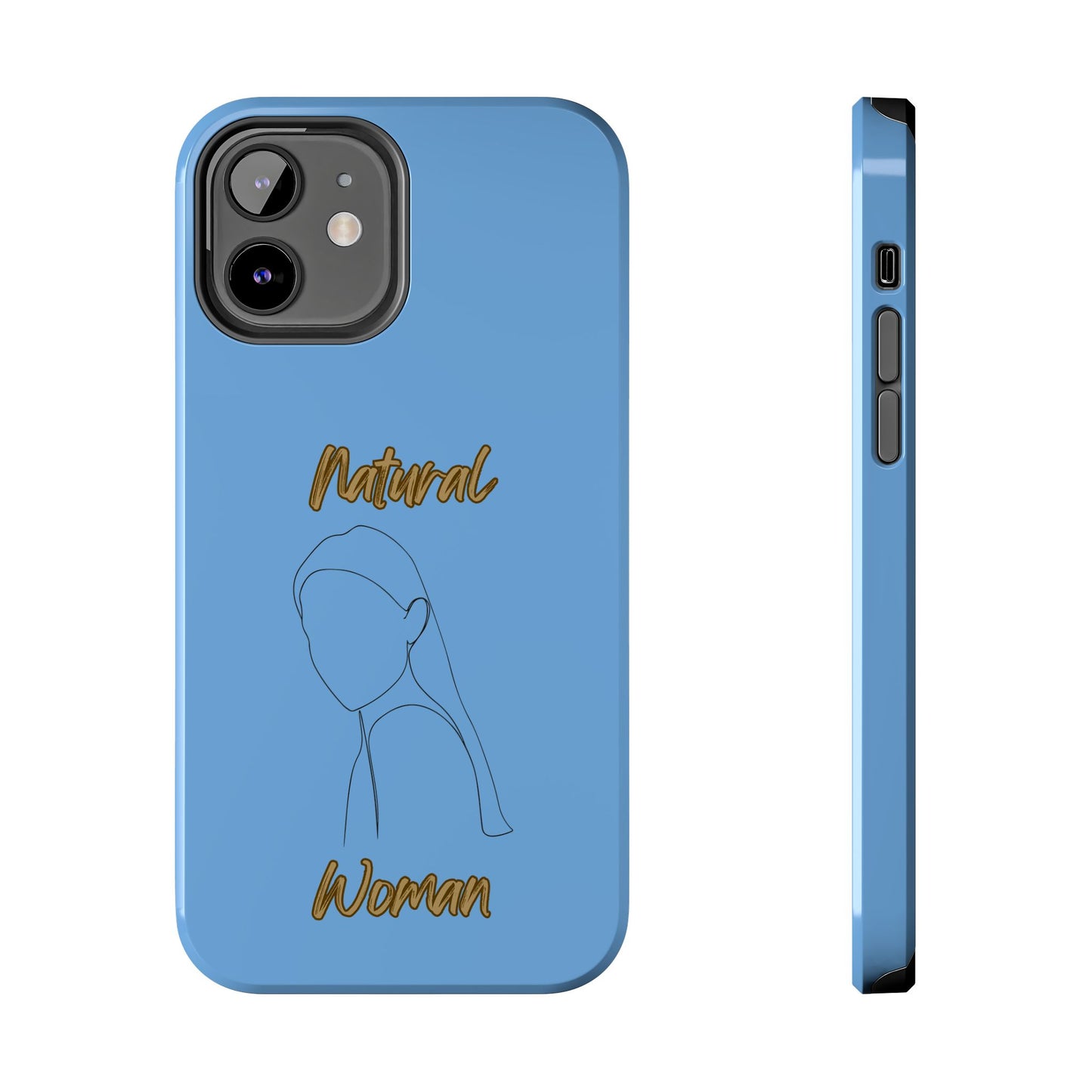 Natural Woman Tilted Look (BL) Tough Phone Cases LIGHT BLUE