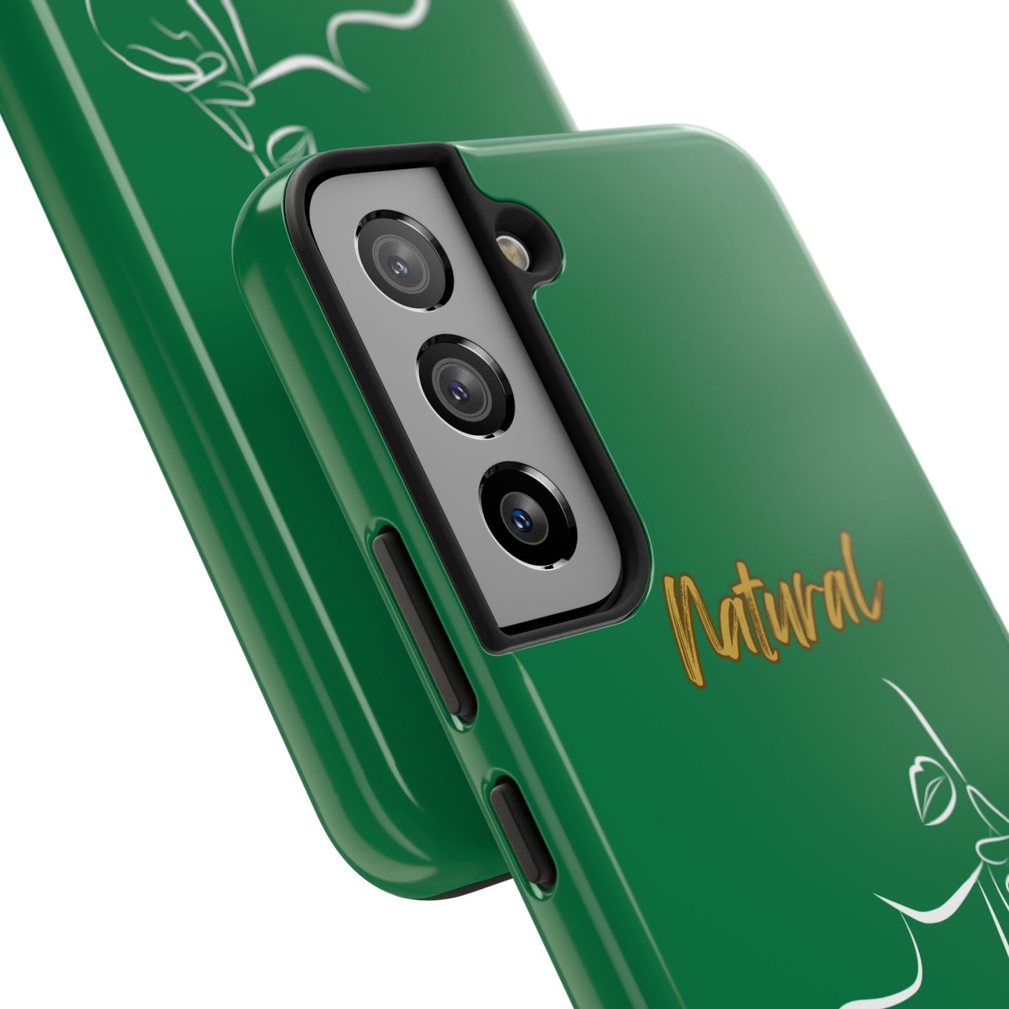 Natural Woman Chin Up (WL)Tough Phone Cases DARK GREEN