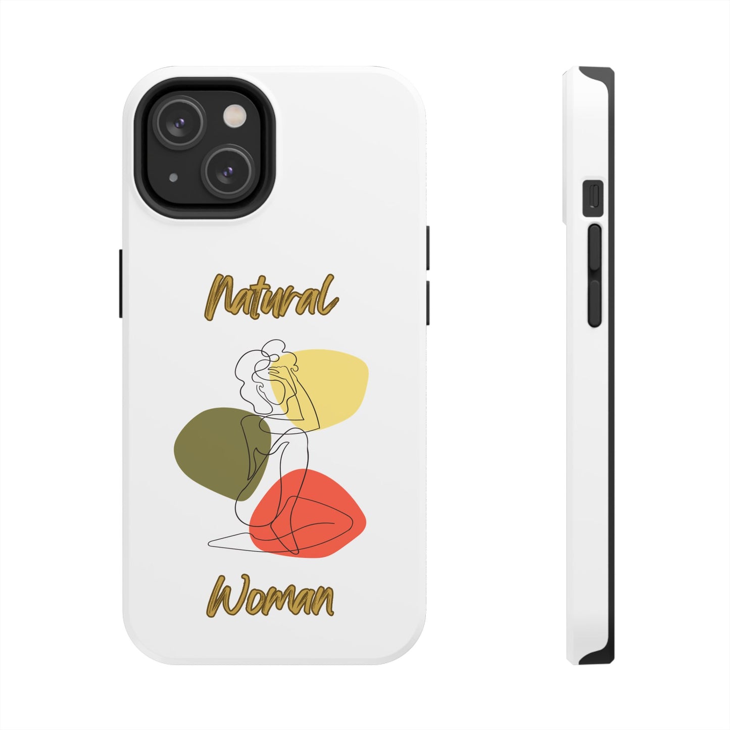 Natural Woman Colorful Pose (BL)Tough Phone Cases WHITE