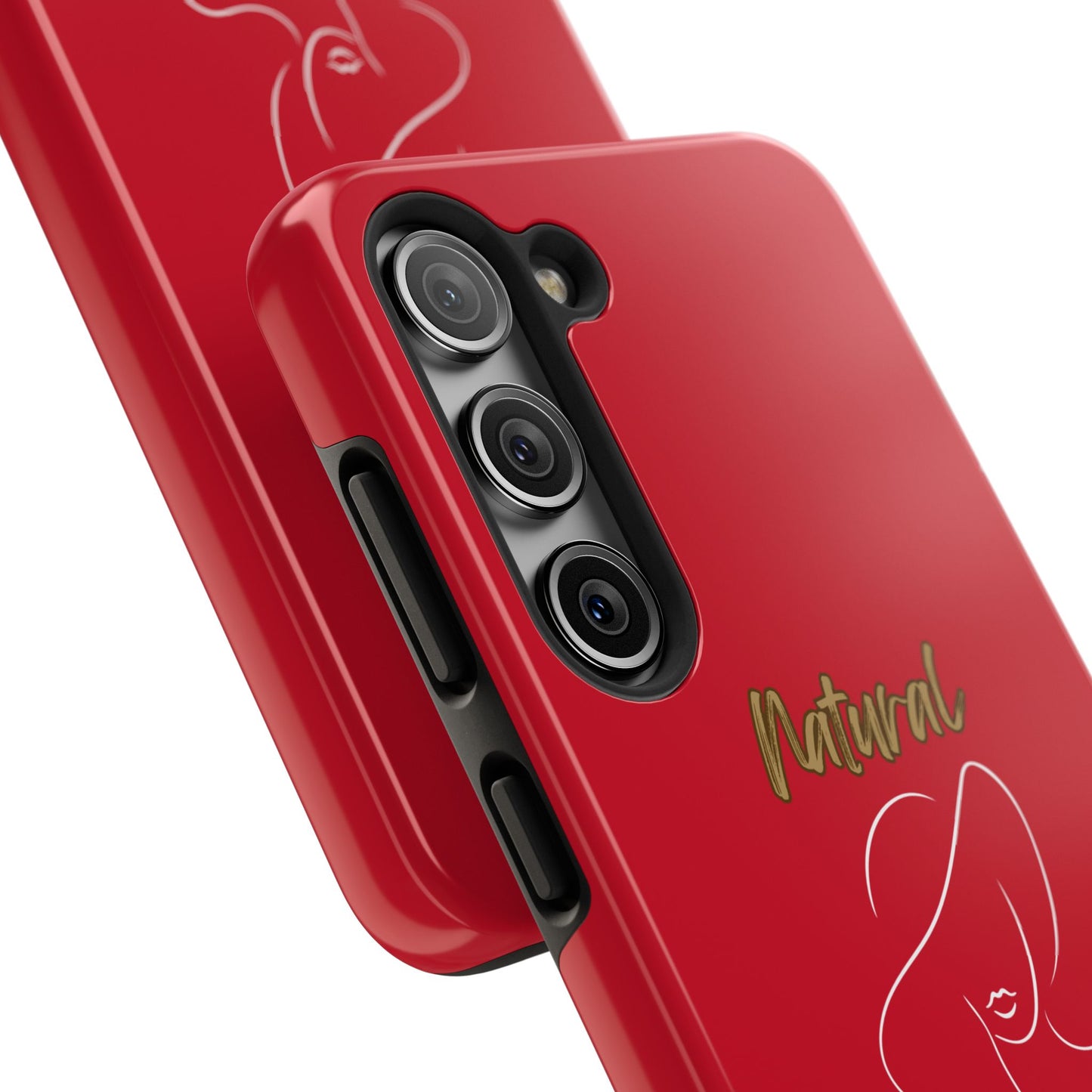 Natural Woman Sun Hat (WL) Tough Phone Cases DARK RED