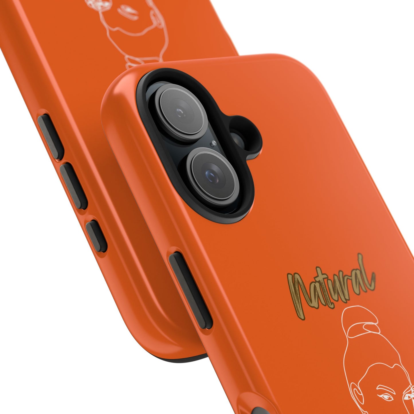Natural Woman Sassy Bun (WL) Tough Phone Cases ORANGE