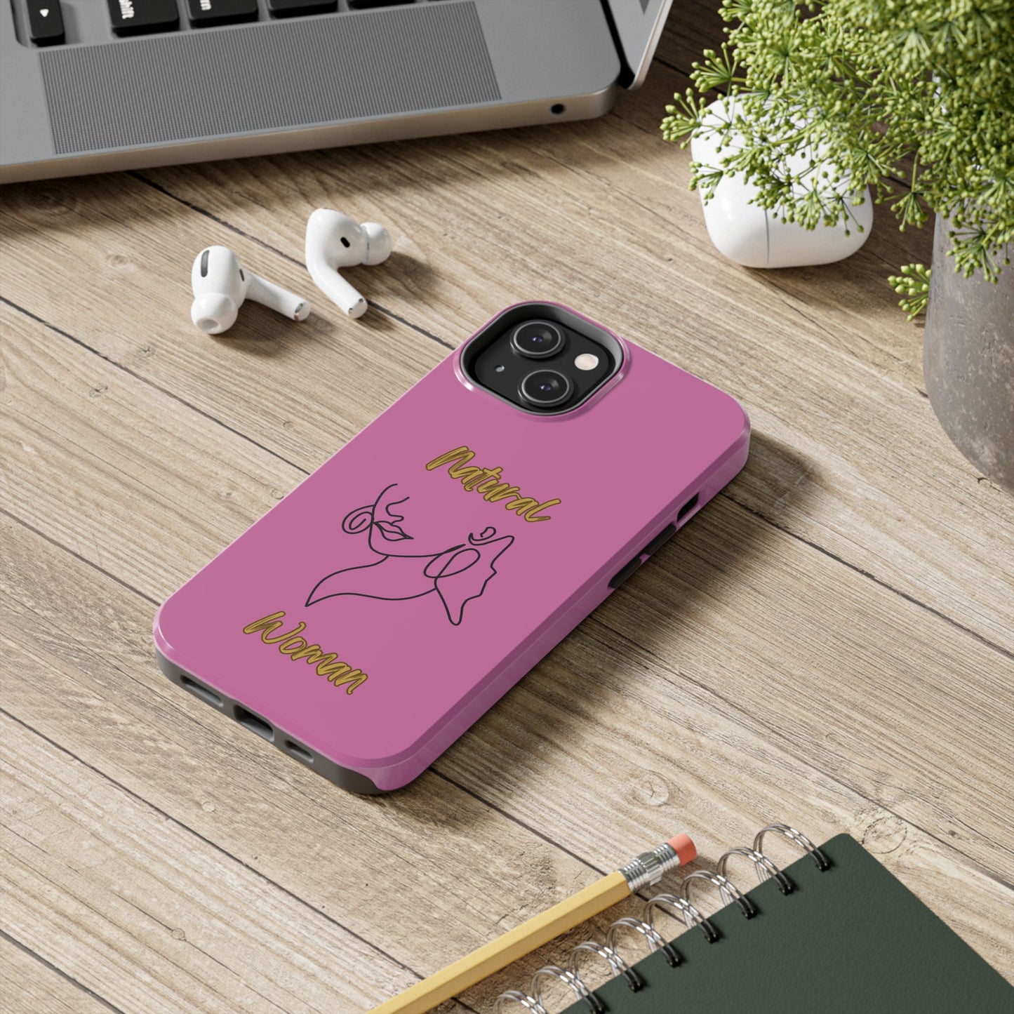 Natural Woman Lips (BL)Tough Phone Cases LIGHT PINK