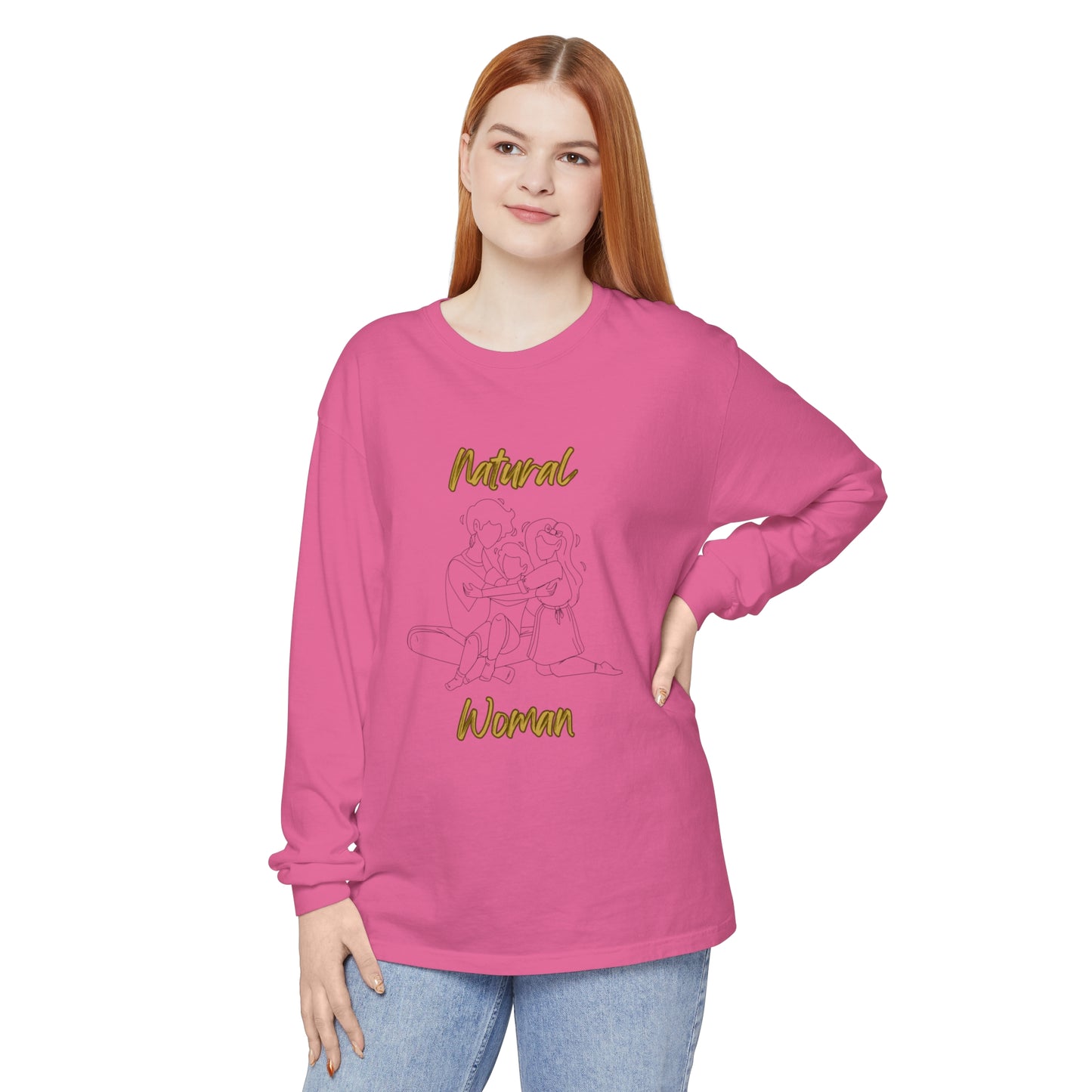 Natural Woman Bear Hugs (BL) Long Sleeve T-Shirt