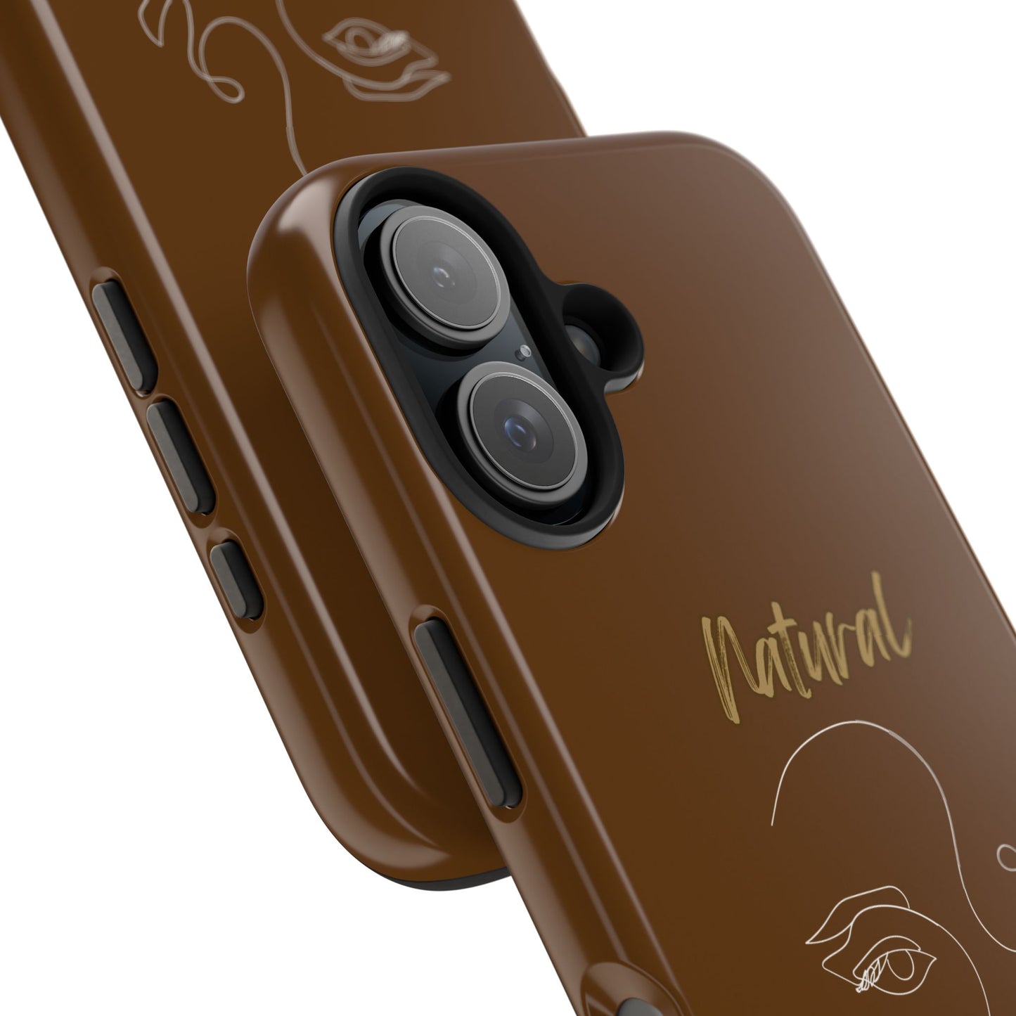 Natural Woman Looking (WL) Tough Phone Cases BROWN